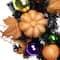24'' Unlit Jack-O-Lantern in Witches Hat Halloween Pine Wreath
